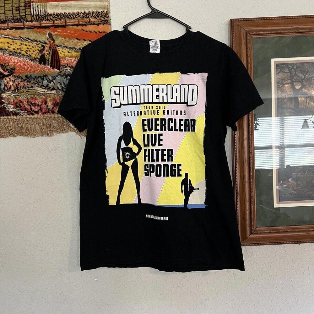 Vintage 2013 Summerland Festival Everclear Tour Shirt Size Medium
